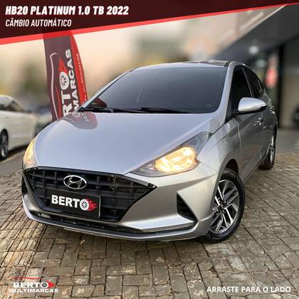HYUNDAI HB20 1.0 TGDI FLEX PLATINUM AUTOMÁTICO HYUNDAI HB20 1.0 TGDI FLEX PLATINUM AUTOMÁTICO